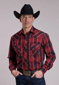 Roper 3275 Plaid (Red/Black) - Men's Western Shirt