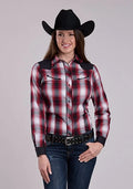 Roper 2901 Black Plaid (Red) - Women's Western Shirt