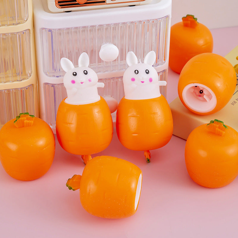 Carrot Rabbit Squishy Decompression Squeeze Toy