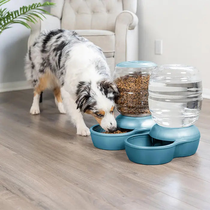 Petmate Replendish Gravity Pet Feeder Pearl Blue 2.3 kg