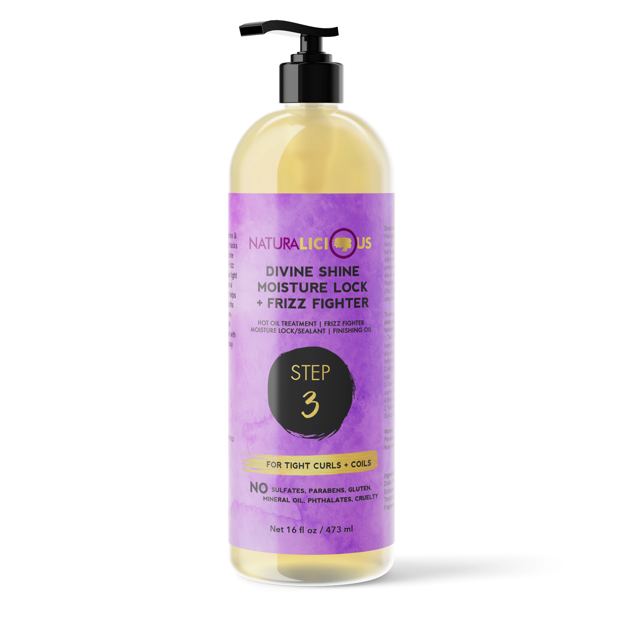 Salon Size - Step 3 Moisture Lock & Frizz Fighter, 16 oz