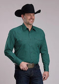 Roper 3241 Jade Lattice (Green) - Men's Western Shirt