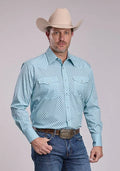 Roper 2893 Four Point Foulard (Teal) - Men's Western Shirt