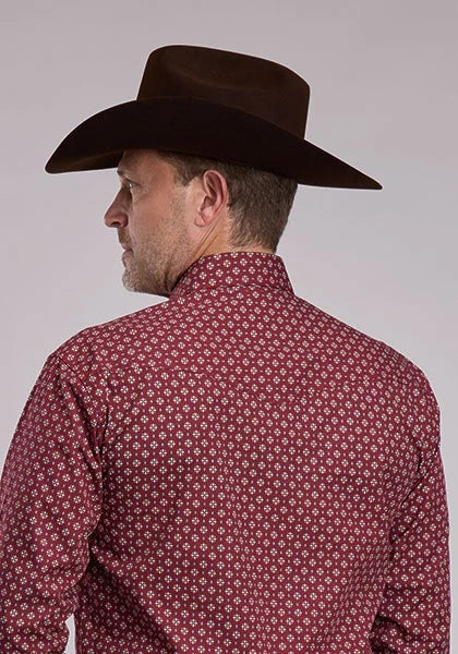 Roper 3089 Maple Foulard (Red) - Men's Western Shirt