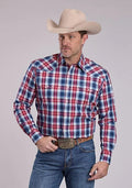 Roper 2888 American Plaid (Blue) - Men's Western Shirt