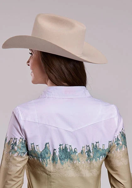 Roper 2927 Run Wild (Brown) - Women's Western Shirt