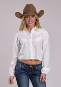 Roper 2862 Cotton Puffed (White) - Women's Western Blouse