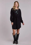 Roper 3104 Raglan Sleeve (Black) - Women's Knit Dress