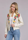 Roper 3199 Rose Knit (Cream) - Women's Bomber Jacket