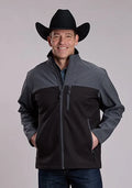 Roper 3418 Tech Fleece (Black) - Men's Softshell Jacket