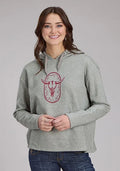 Roper 2341 Cotton Fleece (Grey) - Women's Hooded Sweatshirt