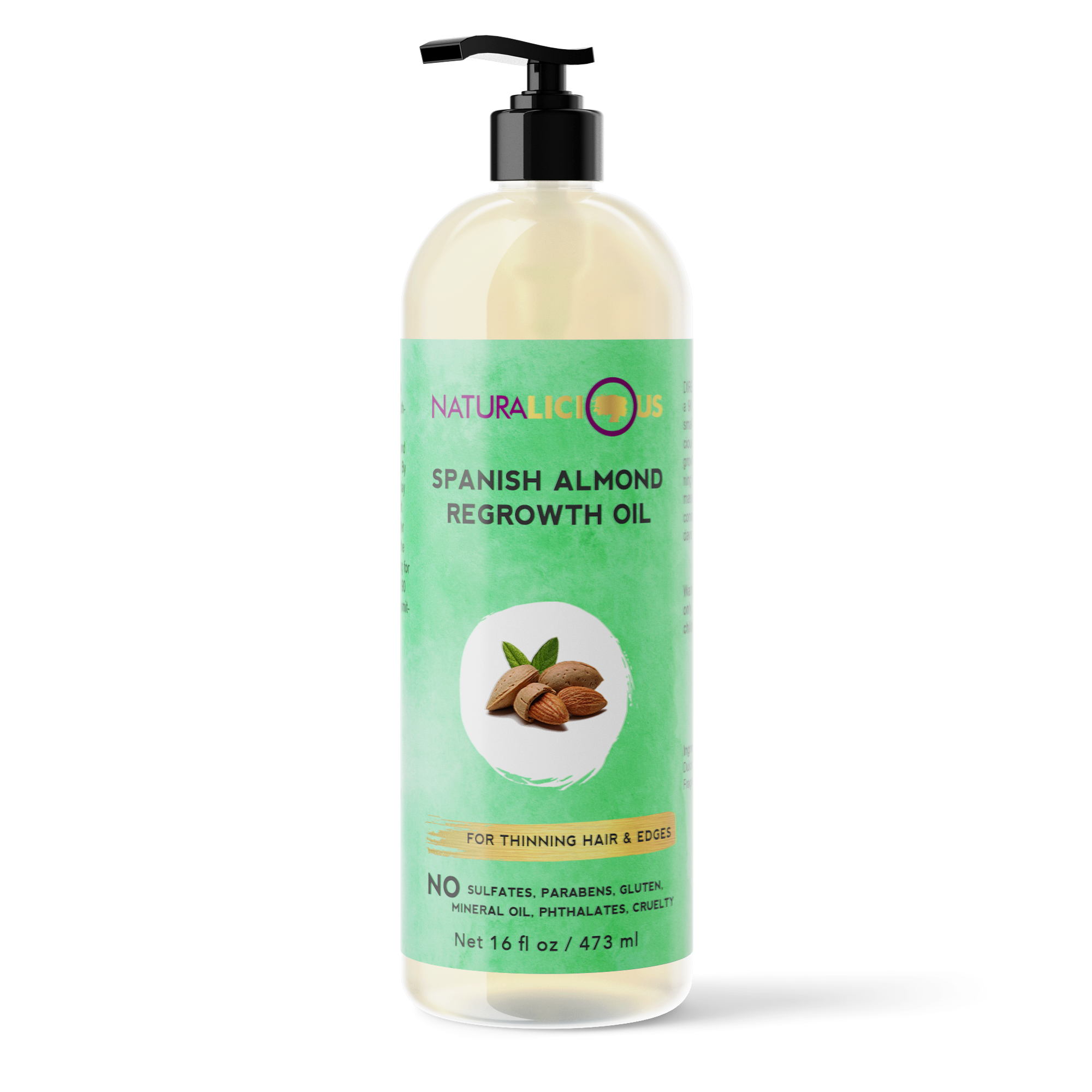 Salon Size - Spanish Almond Regrowth Oil, 16oz