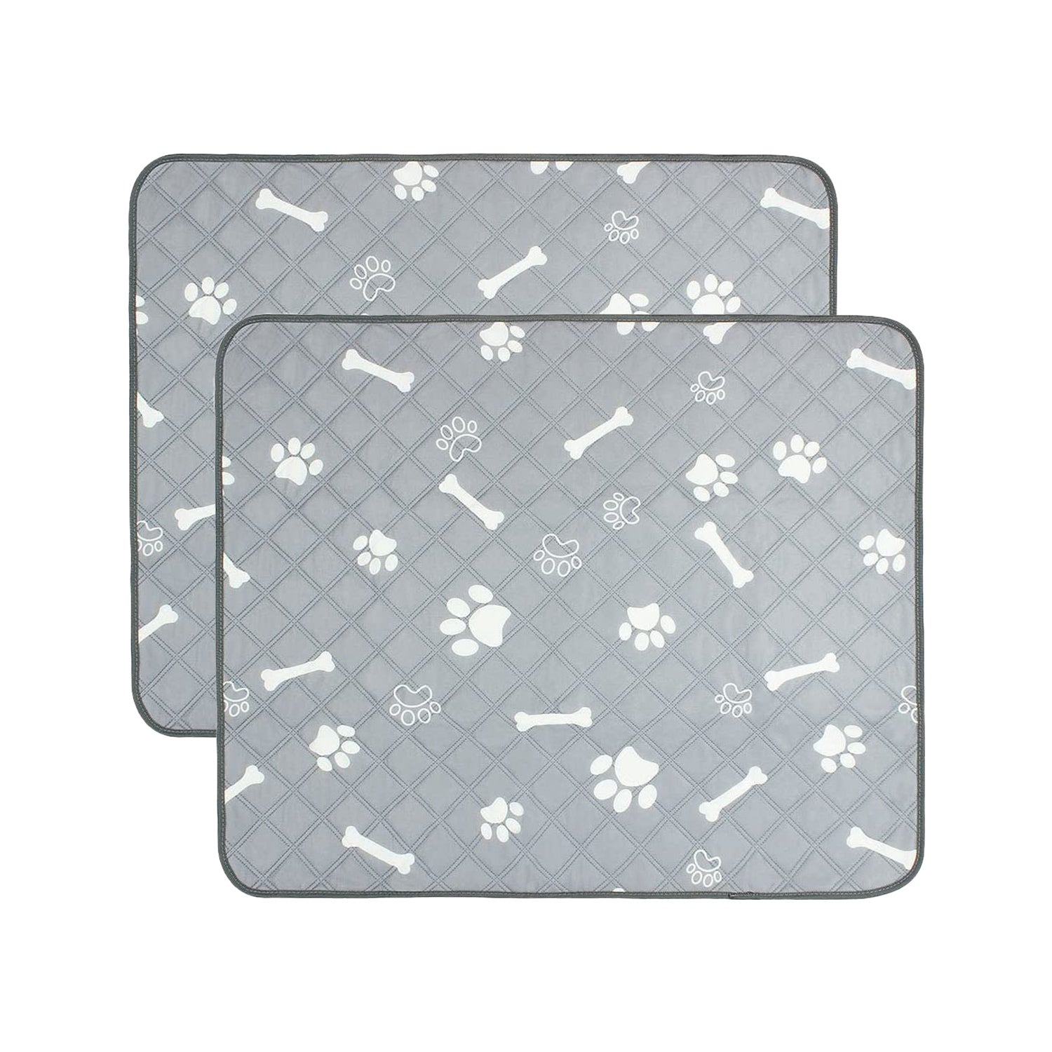 2Pcs Washable Pet Pee Pads For Puppy Kittens Dogs Cats Reusable Potty Mats Machine Washable Pet Training Pads Non-Slip Waterproof Absorbent Dog Crate