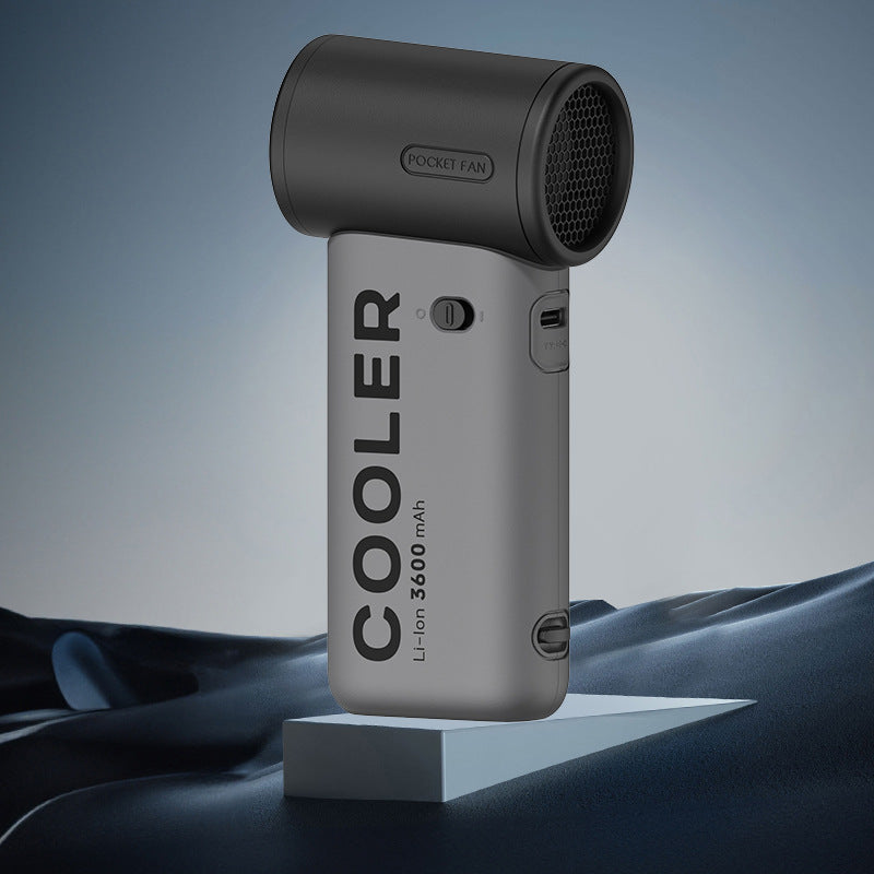 Bladeless Turbine Handheld Fan — 4000mAh, Stepless Speed