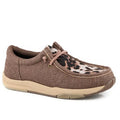 Roper Clearcut Low Leopard Slip-On (Brown)- Women's Fashion Sneaker