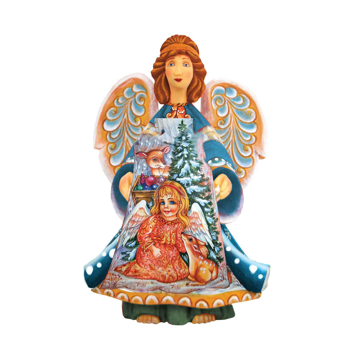 Guardian Angel Christmas Figurine by G. DeBrekht Nativity Holiday Décor - 552521