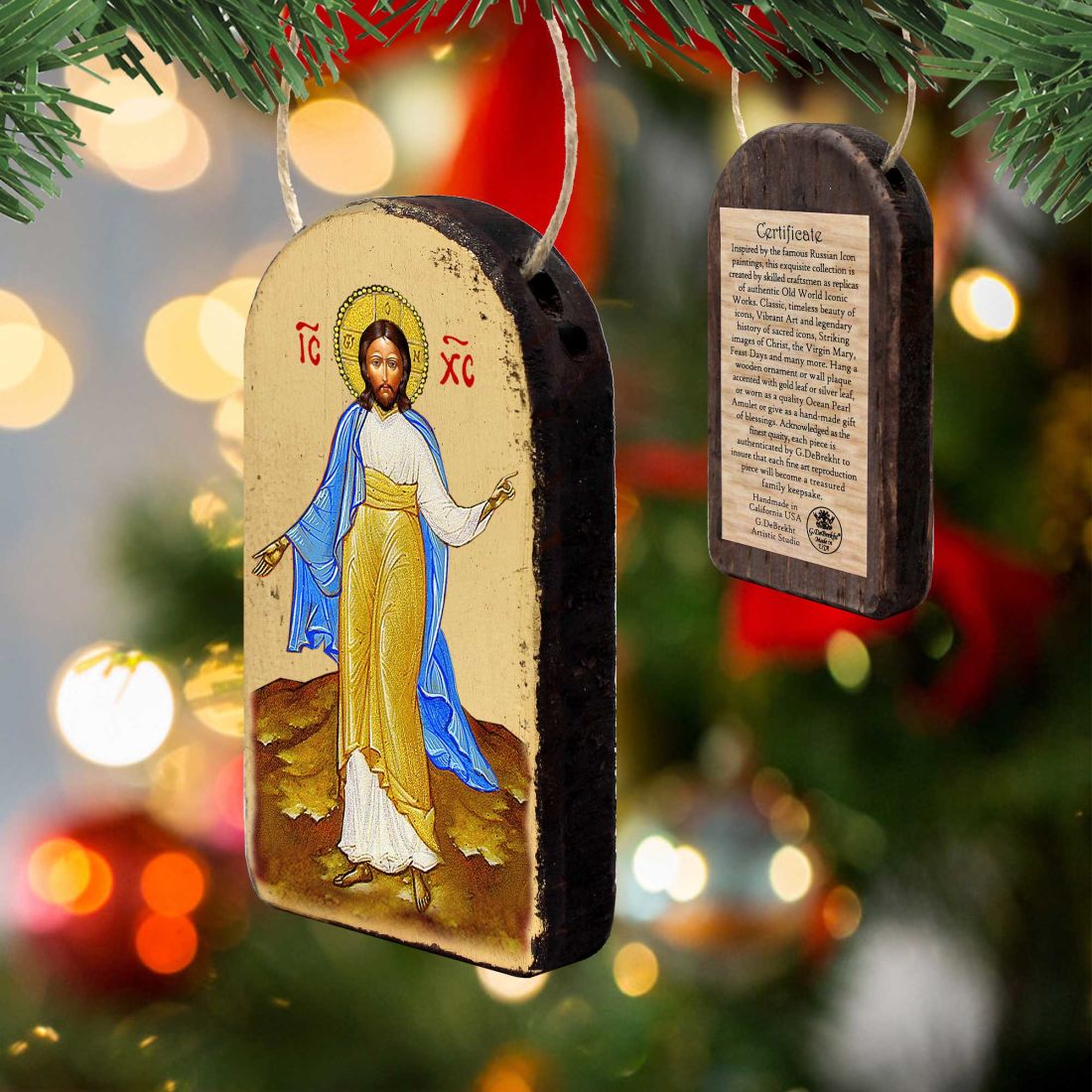 Jesus Religious Christian Sacred Icon Ornament - Inspirational Icon Decor - 87051