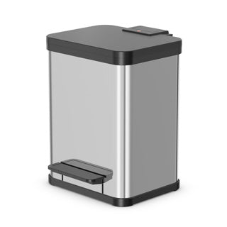 Hailo öko duo plus m waste bin - waste separator - 2 x 9 l - stainless steel