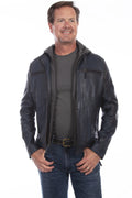 Scully 1056 Hoodie Insert - Men's Lamb Leather Jacket