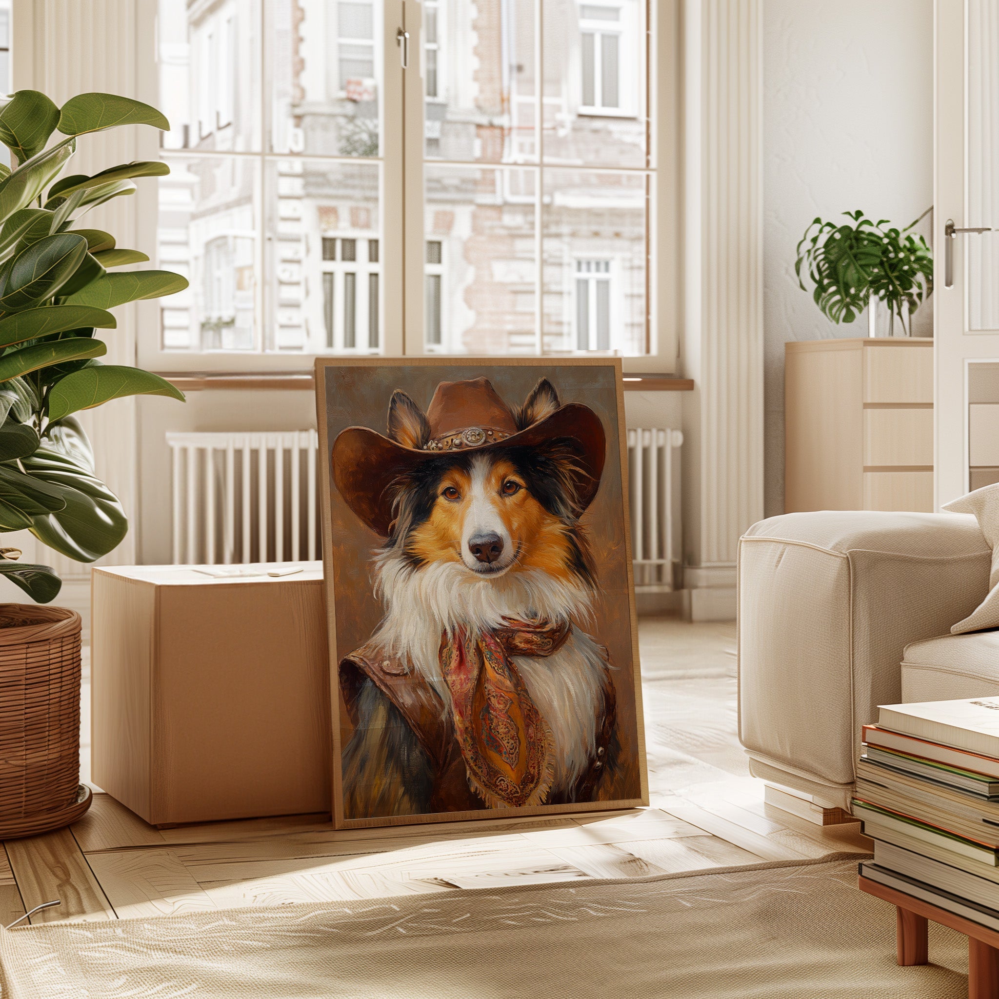 Rough Collie Sunset Wrangler