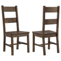 Coleman Dining Side Chair Rustic Golden Brown (Set of 2)
