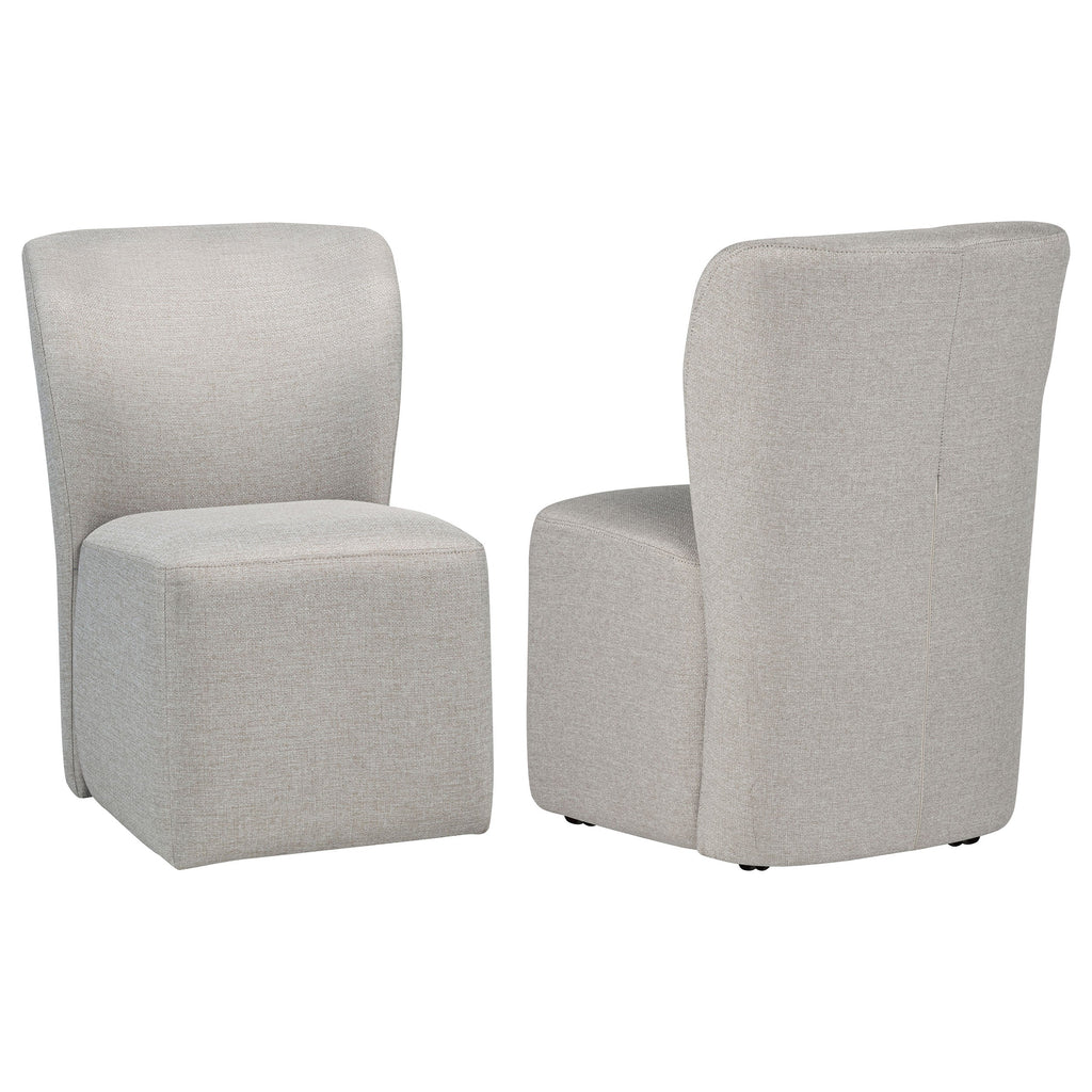 Jaelynn Upholstered Parsons Dining Side Chair Beige (Set of 2)