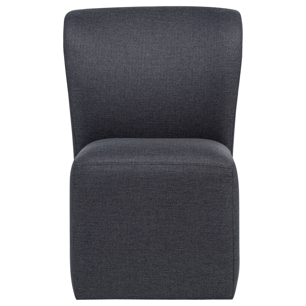 Jaelynn Upholstered Parsons Dining Side Chair Charcoal (Set of 2)