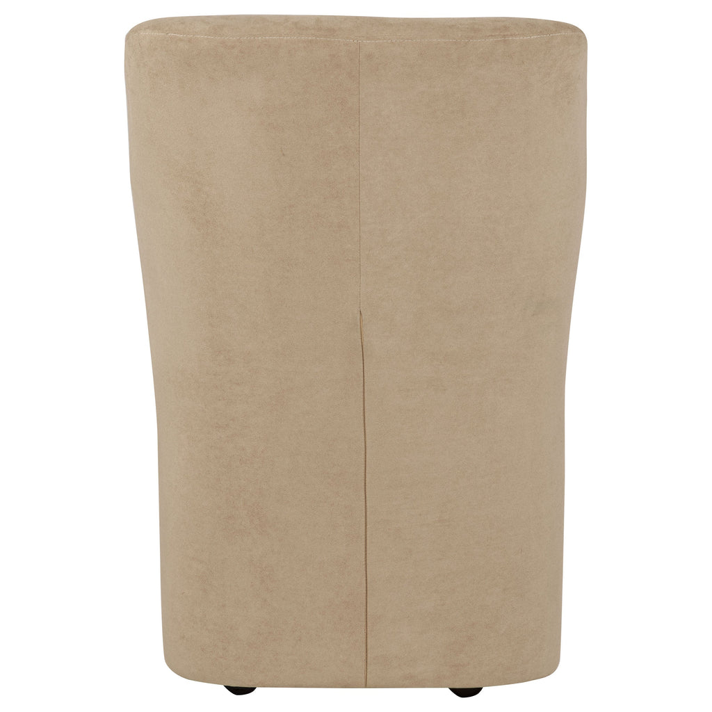 Jaelynn Upholstered Parsons Dining Side Chair Tan (Set of 2)