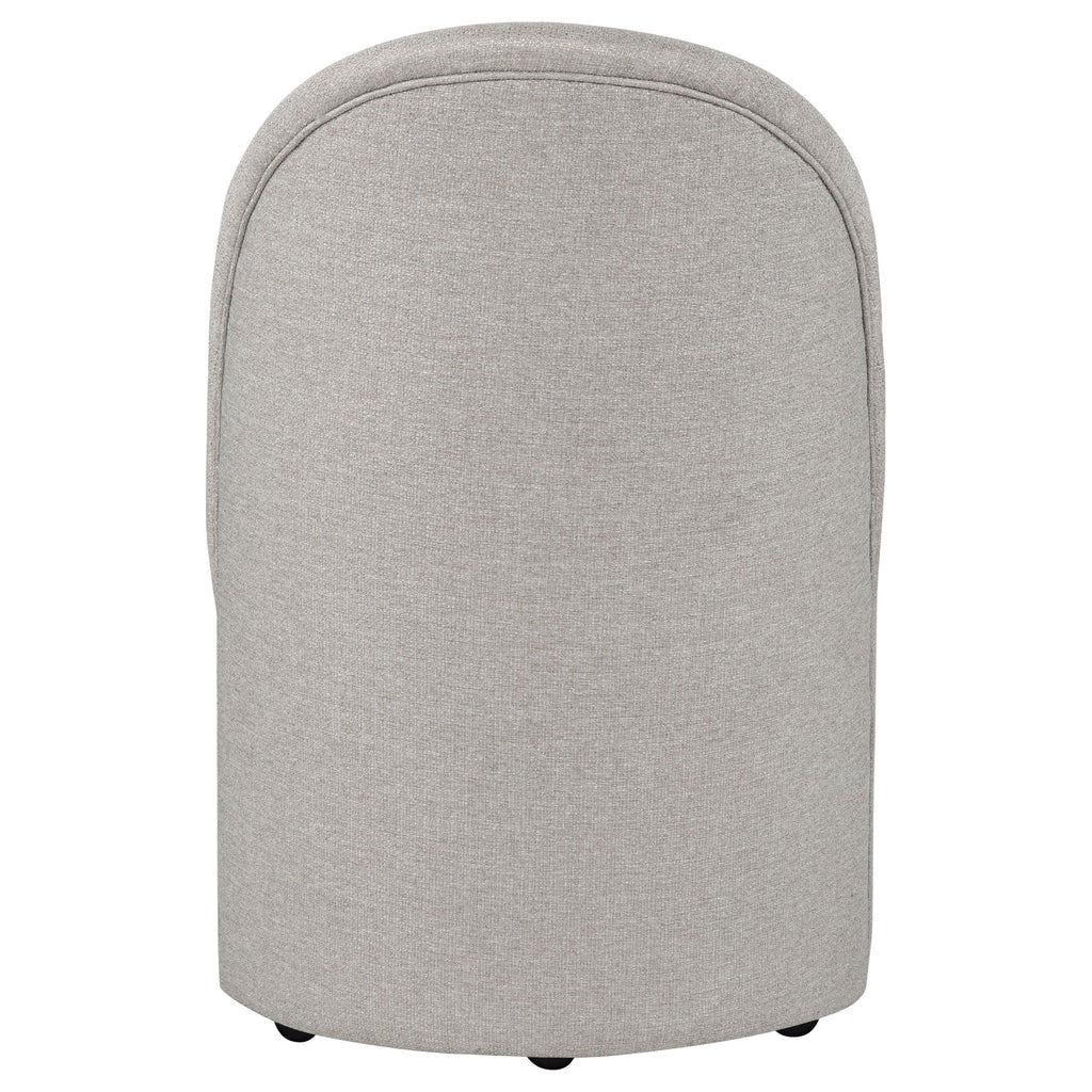 Aubrey Upholstered Barrel Dining Side Chair Beige (Set of 2)