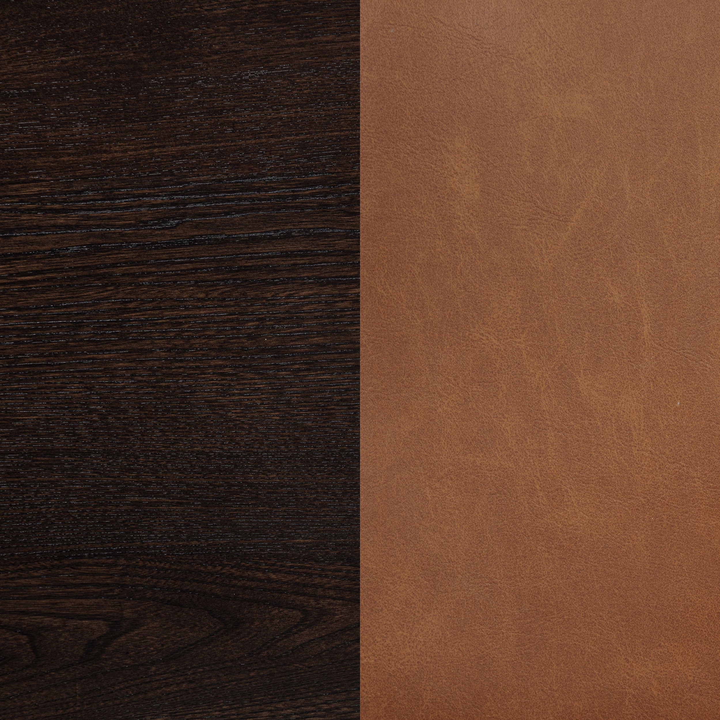 Tegan Faux Leather Upholstered Counter Height Chair Cognac (Set of 2)