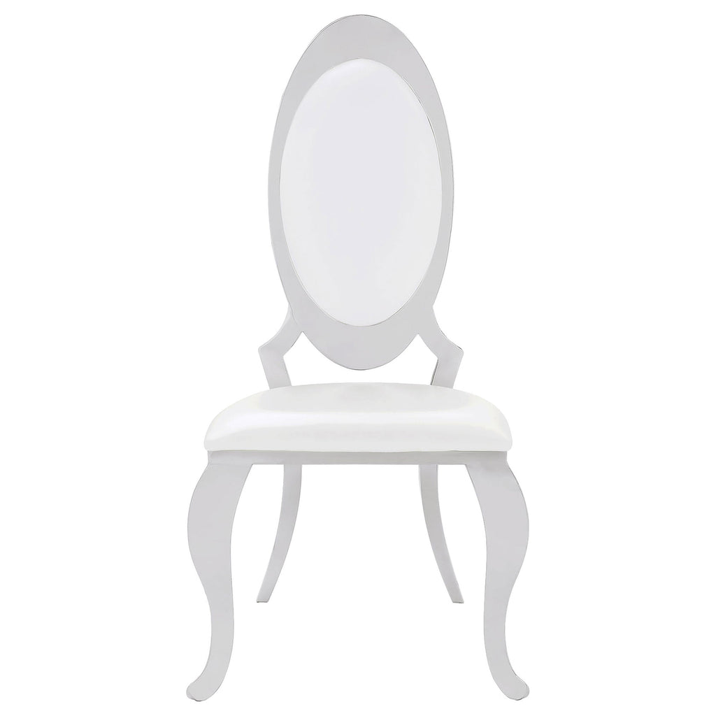 Antoine Upholstered Dining Chair Cream White (Set of 2)