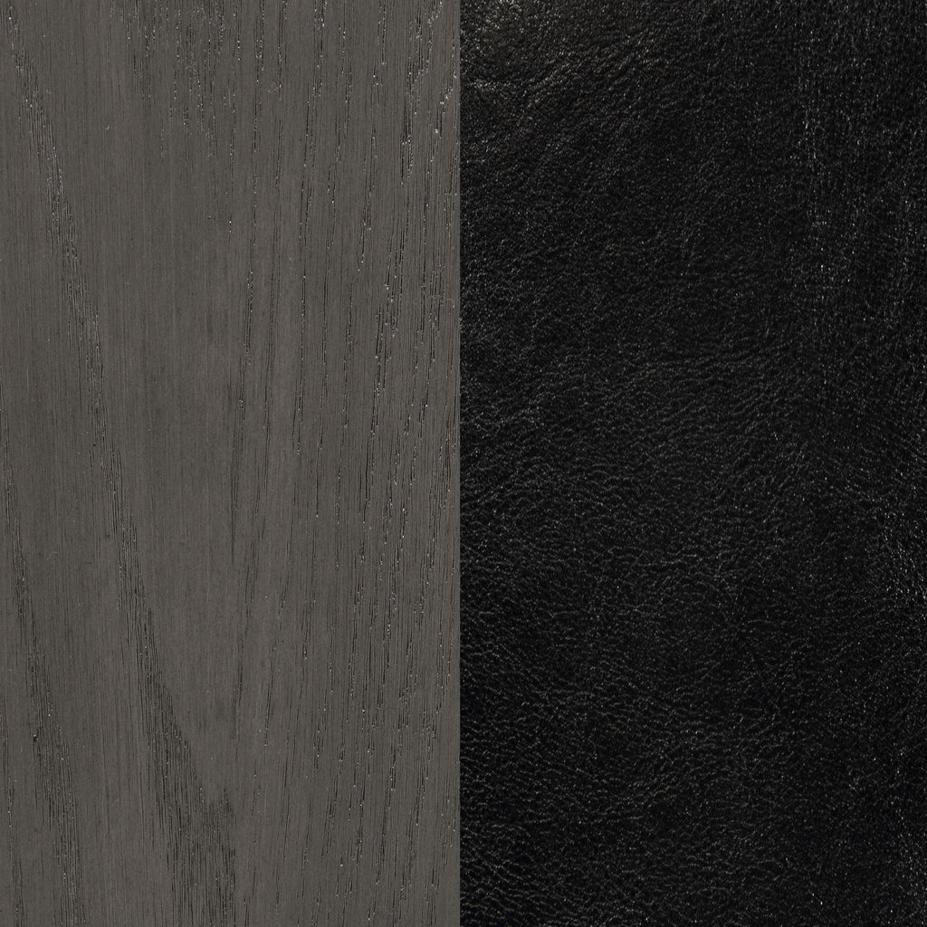 Lavon Wood Dining Side Chair Black and  Medium Grey (Set of 2)