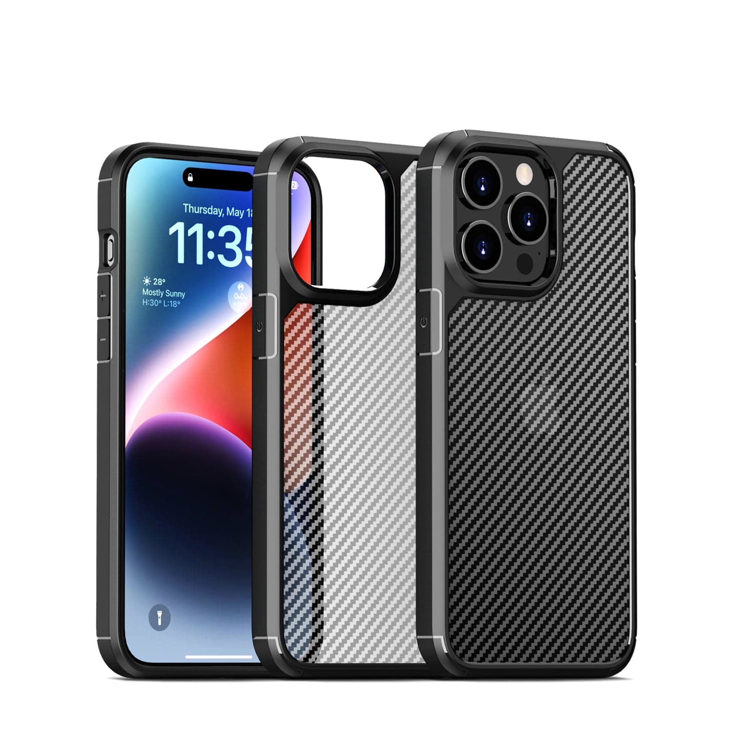 iPhone 15 Pro Max Carbon-Fiber Case - Rugged Protection | Venture Series