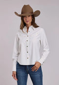Stetson Loose Denim (White) - Women's Western Shirt