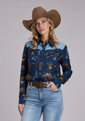 Stetson 3137 Ranch Life (Navy) - Women's Western Shirt