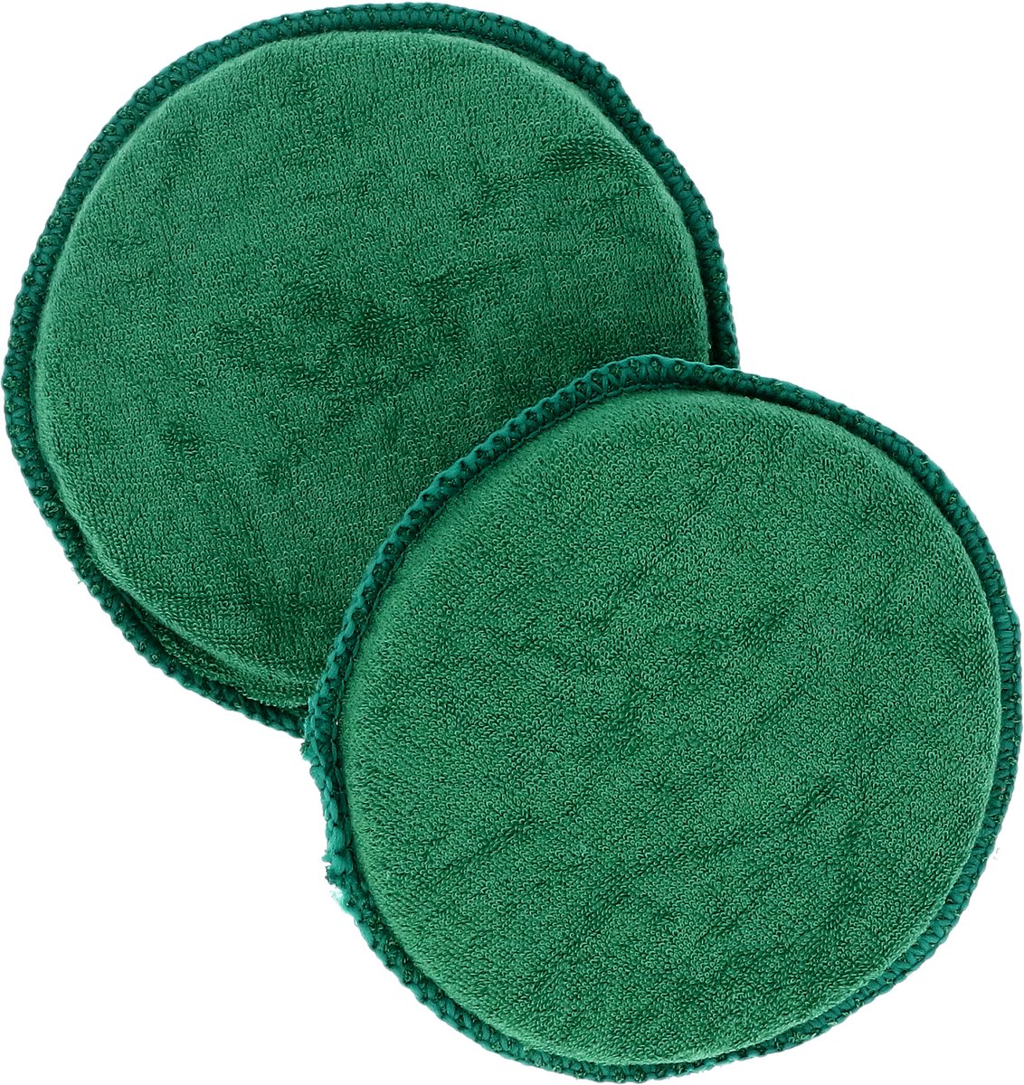Turtle wax cleaning pad cotton - for cleaning and repairing - for plastic and leather surfaces - for polishing waxing - good contact between hand and surface - 2 pieces - diameter 13cm