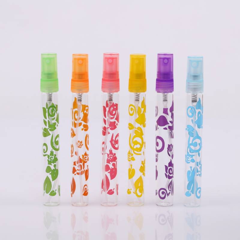 Mini Rose Glass Spray Bottle – 10ml Travel Perfume & Cosmetic Atomizer | 6 Colors