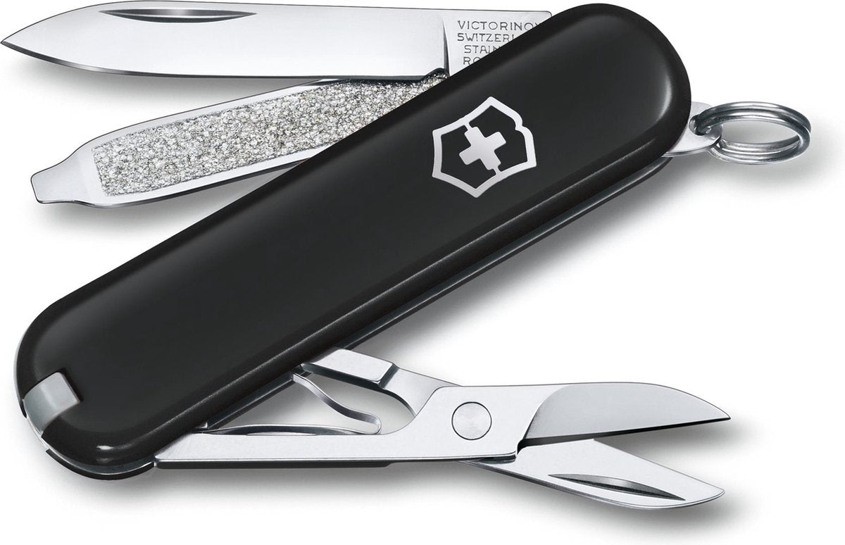 Victorinox classic SD pocket knife - dark illusion - 7 functions - stainless steel