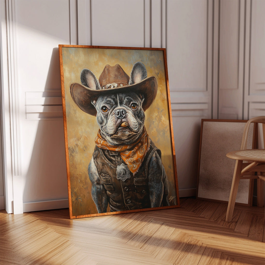 Sheriff Bulldog with a Badge and Attitude