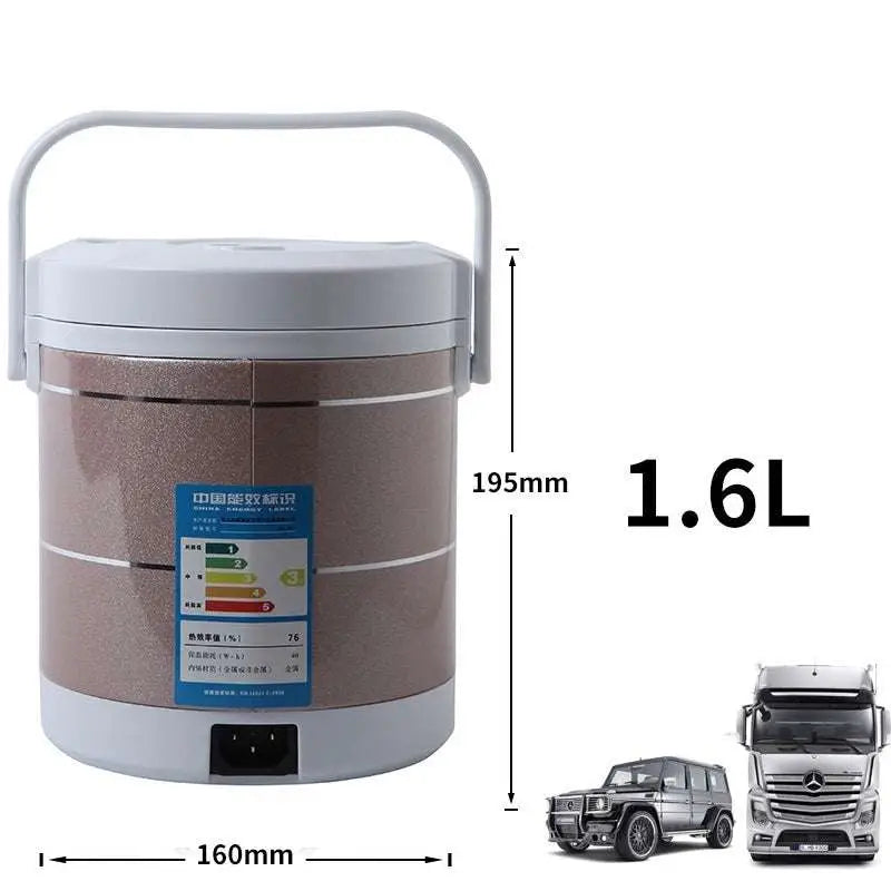 12V 24V Mini Rice Cooker 1.6L for Car and Truck