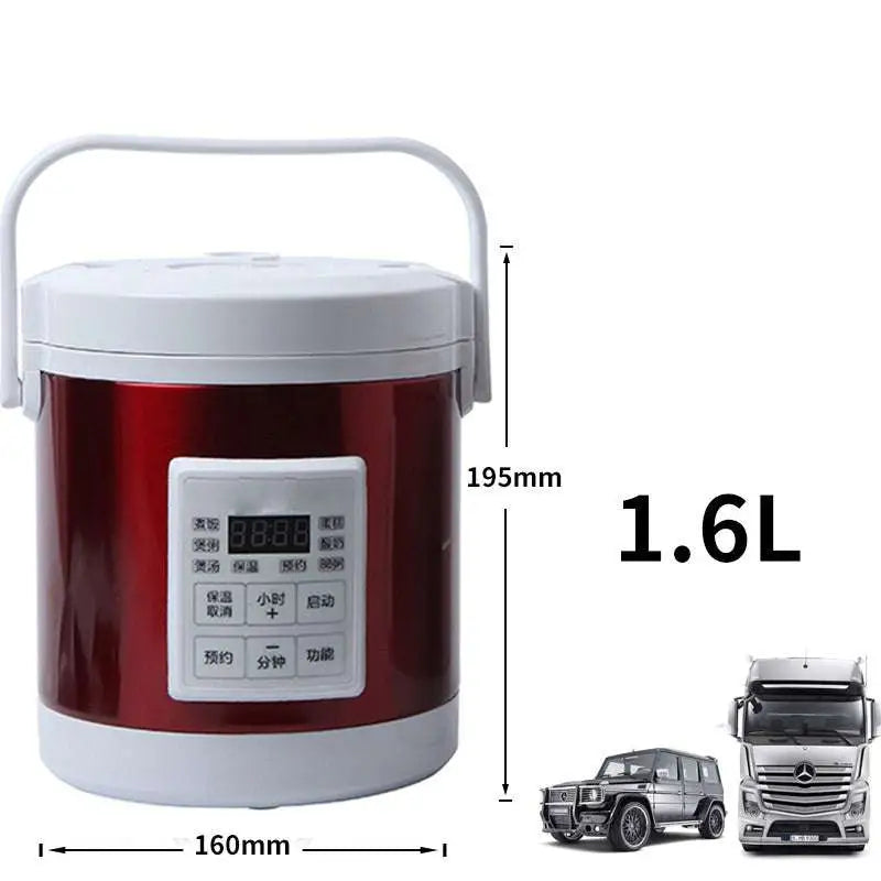 12V 24V Mini Rice Cooker 1.6L for Car and Truck