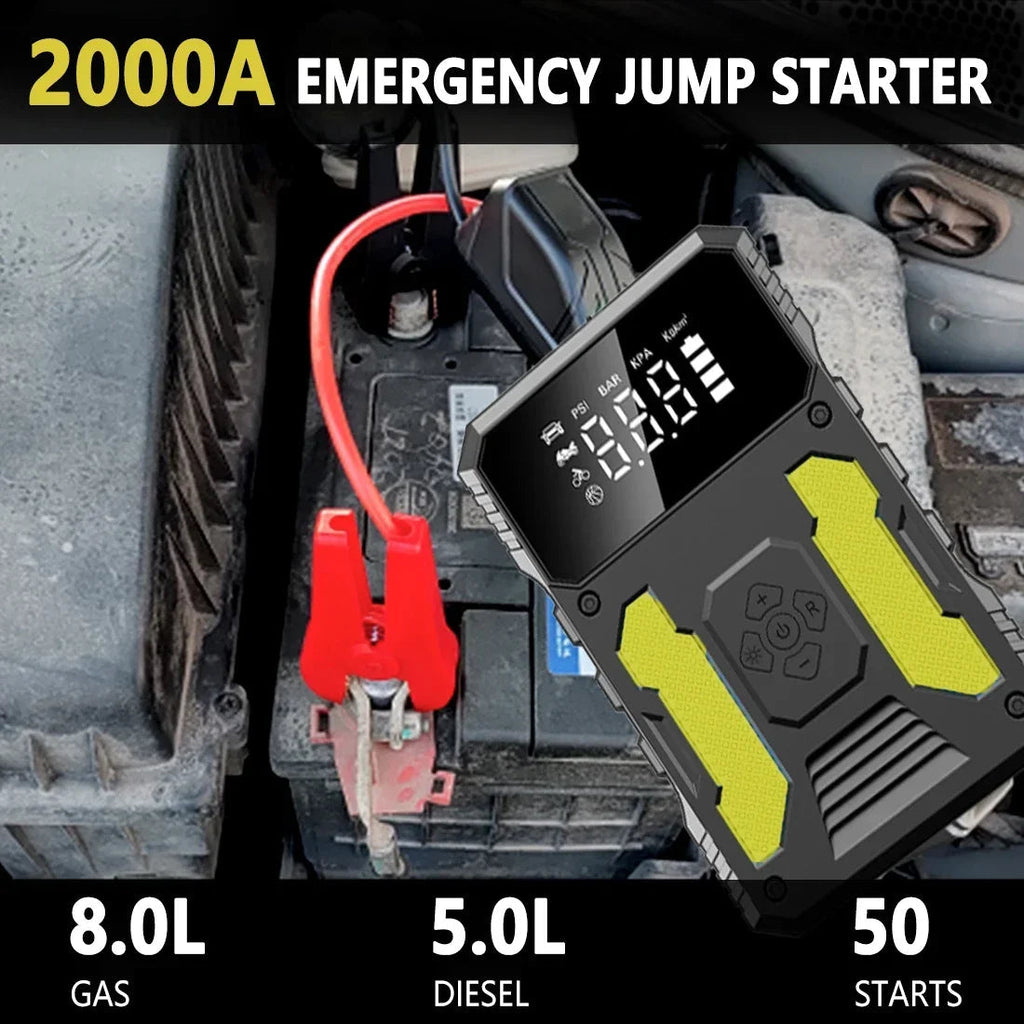 12V Lithium  Booster Jump Starter and Air Compressor