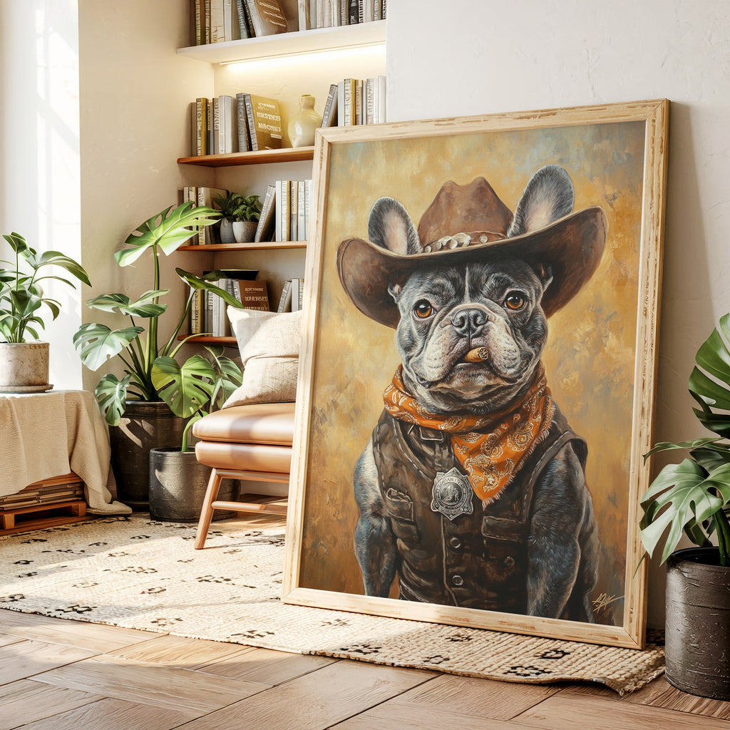 Sheriff Bulldog with a Badge and Attitude