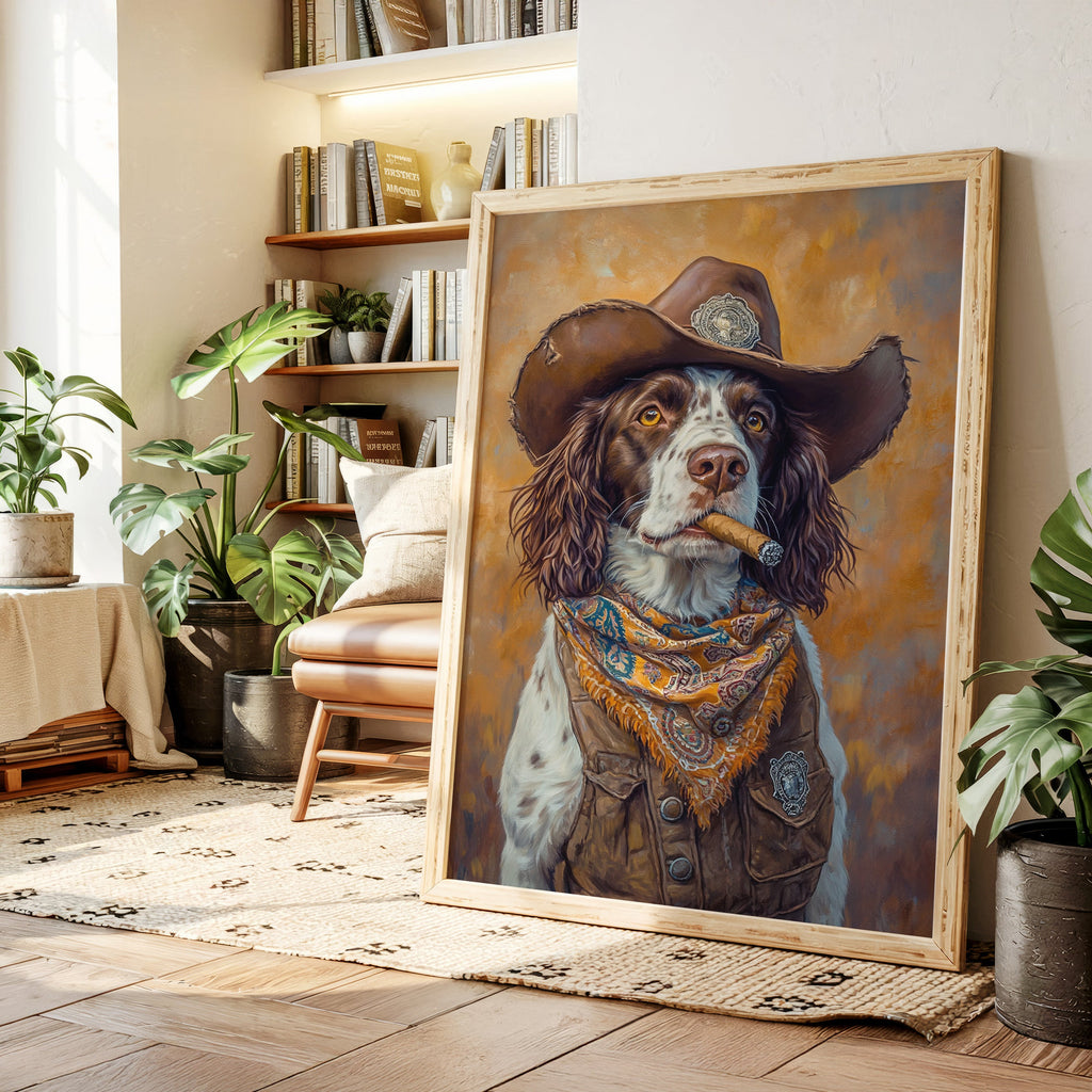 English Springer Spaniel Cowboy Sheriff