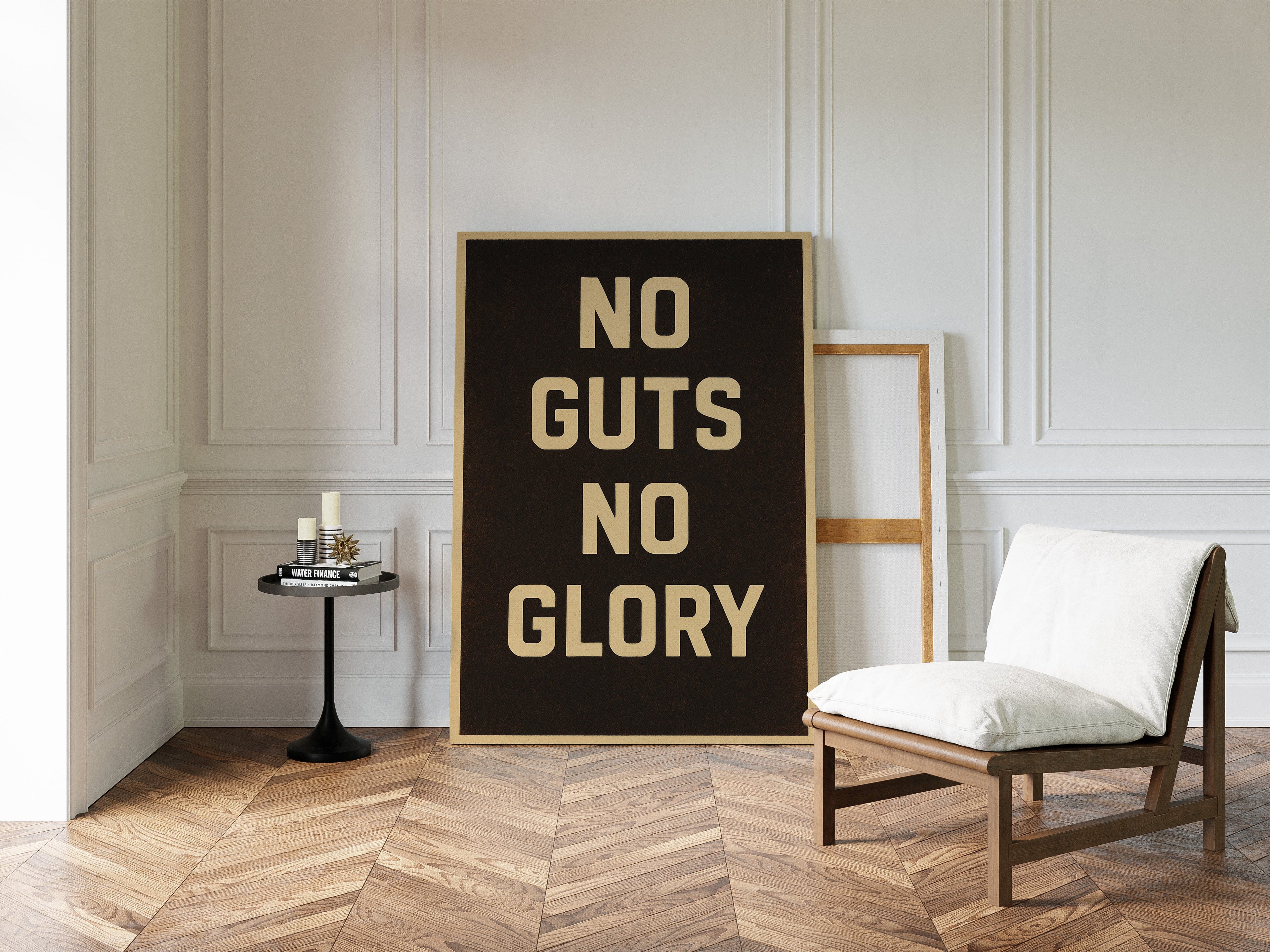 No Guts No Glory Vintage Poster
