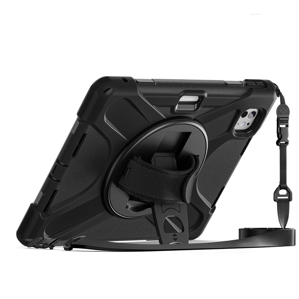 iPad Pro 11-inch (M4 2024 / M5 2025) Case - Heavy-Duty with Hand Strap | Raider-X Series