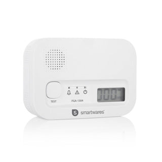 Smartwares FGA-13041 - carbon monoxide detector CO detector - 85 dB - lifespan 10 years - BSI certified