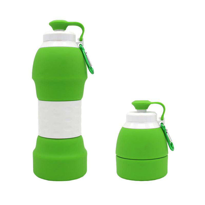580ml Collapsible Silicone Water Bottle – Foldable & Portable