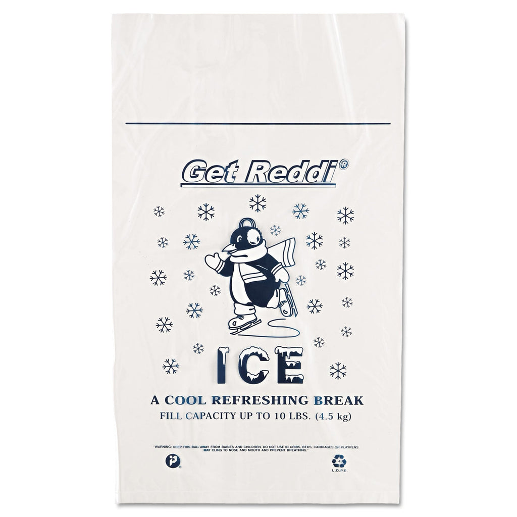 Inteplast Group Ice Bags, 1.5 mil, 12" x 21", Clear, 1,000/Carton