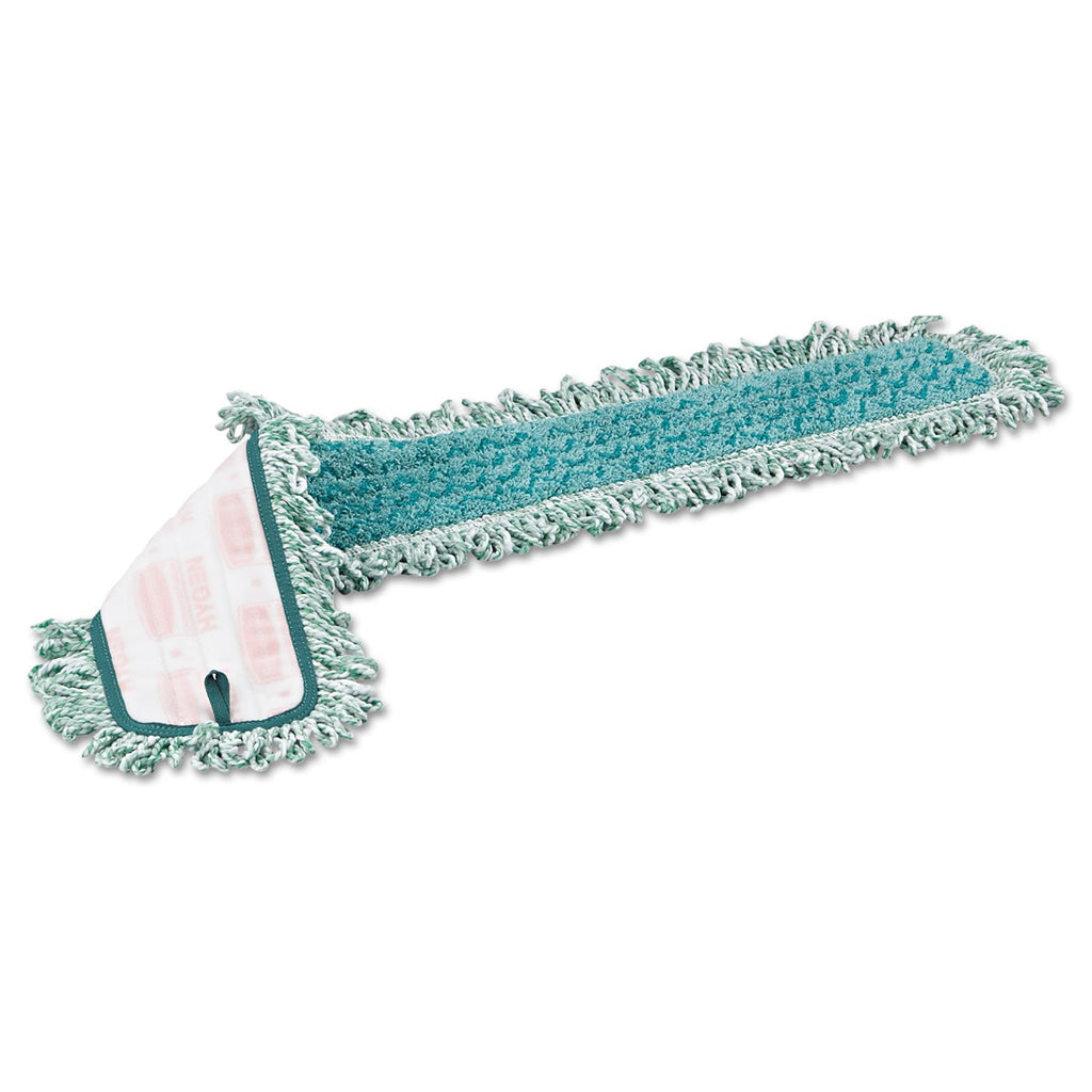 Rubbermaid HYGEN Dry Dusting Mop Heads with Fringe, 36", Microfiber, Green